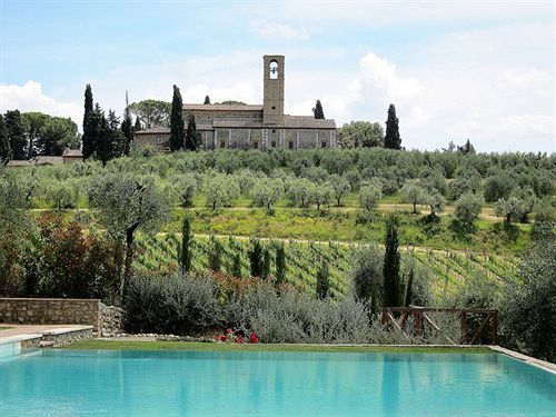 Вілла Fattoria Abbazia Monte Oliveto Сан-Джиміньяно Екстер'єр фото